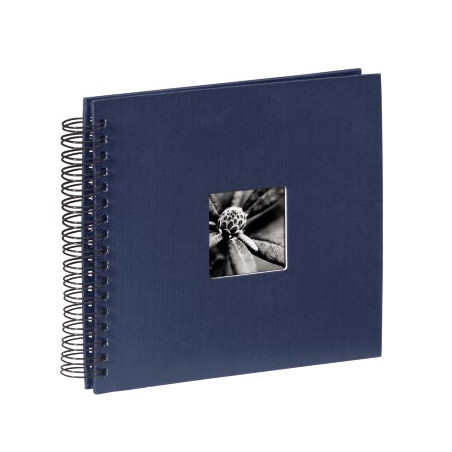 ALBUM PEGAR 28X24 50P FINE ART AZUL PAG NEGRAS
