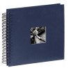 ALBUM PEGAR 28X24 50P FINE ART AZUL PAG NEGRAS