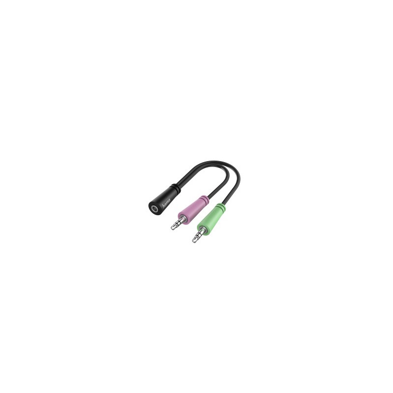 Adaptador 2xJack 3 5mm M-Jack 3 5mm H