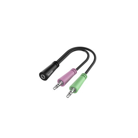 Adaptador 2xJack 3 5mm M-Jack 3 5mm H