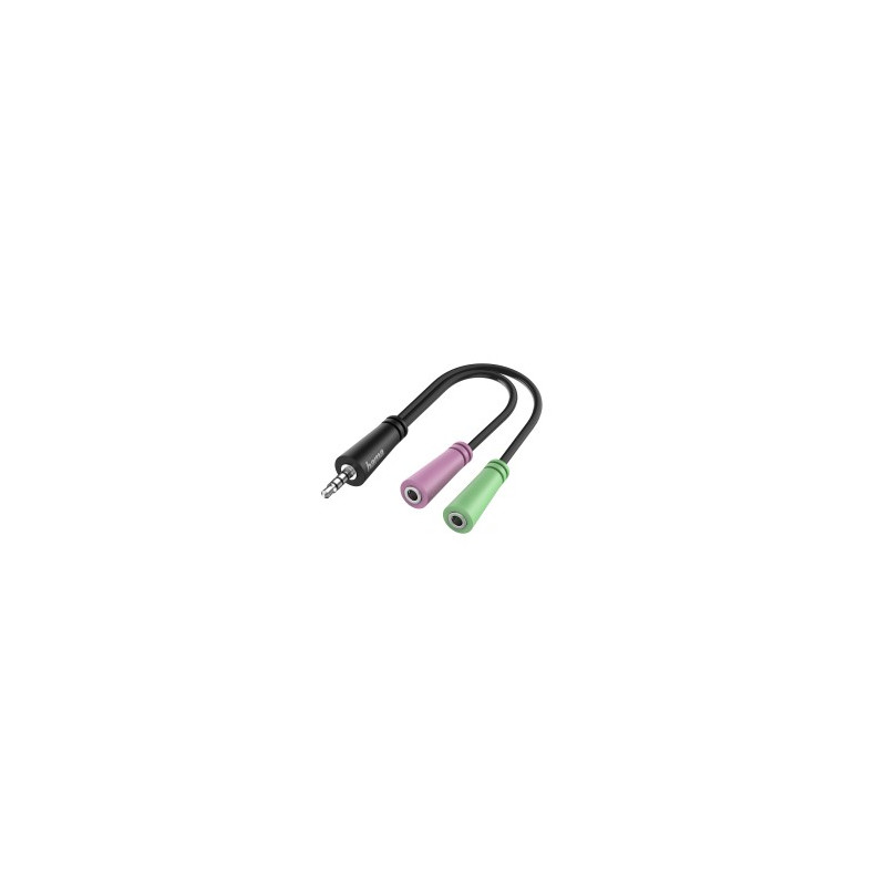 Adaptador Jack 3 5mm M-2xJack 3 5mm H