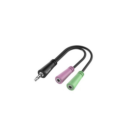 Adaptador Jack 3 5mm M-2xJack 3 5mm H