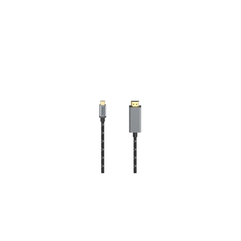 Cable PC USB C - HDMI 4K 1 5m Negro Cable PC USB C - HDMI 4K 1 5m Negro