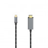Cable PC USB C - HDMI 4K 1 5m Negro