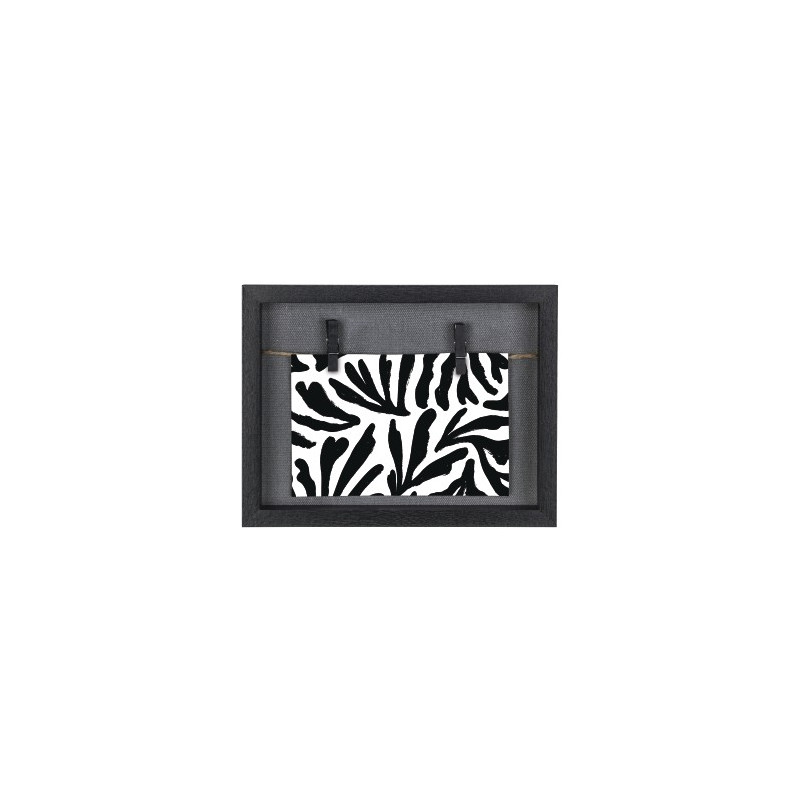 Porta Fotos MDF Negro 16 5x21 5 cm Gallery Muro Porta Fotos MDF Negro 16 5x21 5 cm Gallery Muro