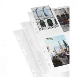 Hoja foto fundas A4 10x15 Blanca 10u