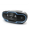 Estéreo Portátil Boombox CD Reproductor de Casete 