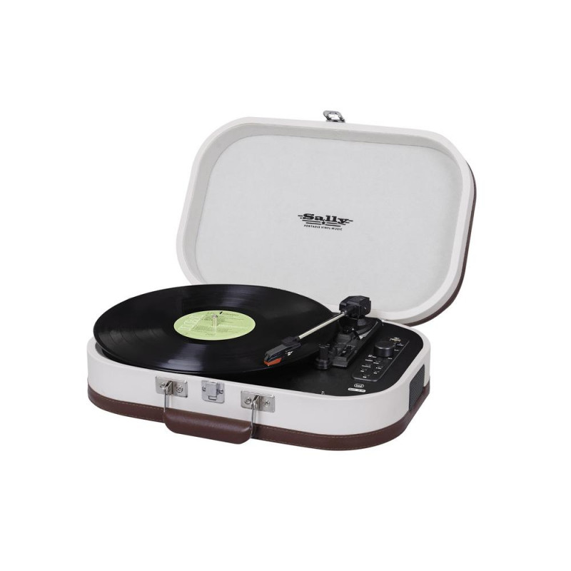 Tocadiscos estéreo inalámbrico con entrada auxilia Tocadiscos estéreo inalámbrico con entrada auxilia