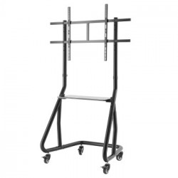 Soporte TV Suelo 1000x600 Trolley Negro