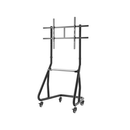 Soporte TV Suelo 1000x600 Trolley Negro