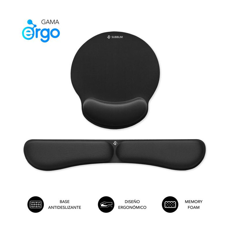 SUBBLIM Pack Alfombrilla de Ratón Teclado