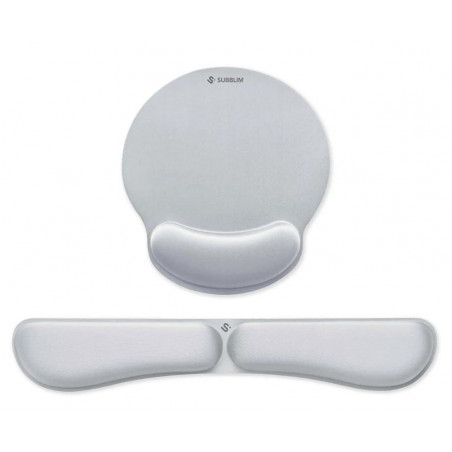 SUBBLIM Pack Alfombrilla de Ratón Teclado BLANCO
