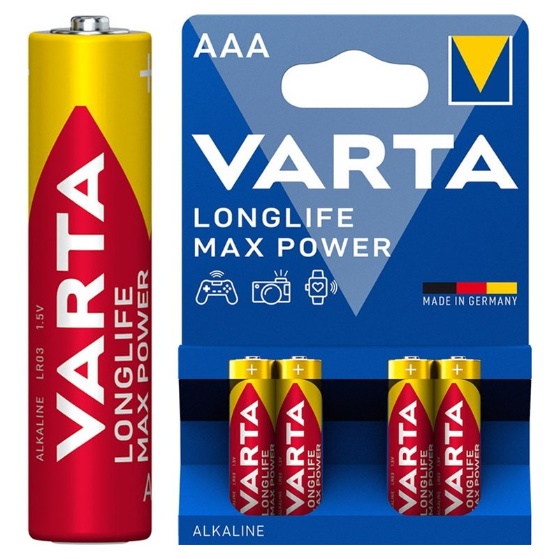 Pilas LR03/AAA  Micro   4 unidades en blíst VARTA