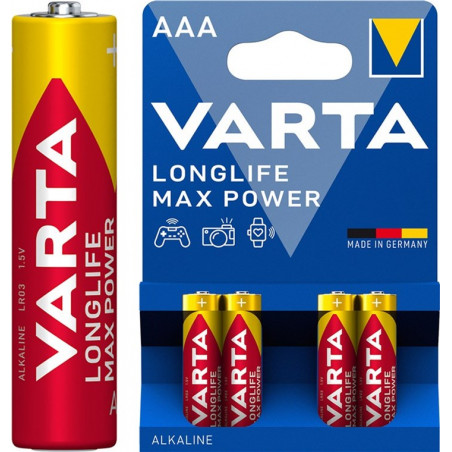 Pilas LR03/AAA  Micro   4 unidades en blíst VARTA