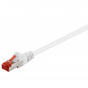 Cable RJ45 CAT 6, S/FTP (PiMF), blanco 0.5m WIRBOO