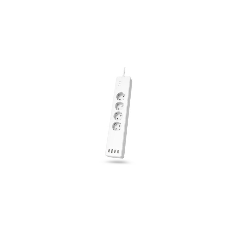 Regleta Inteligente 4 Tomas USB Blanco hama Regleta Inteligente 4 Tomas USB Blanco hama