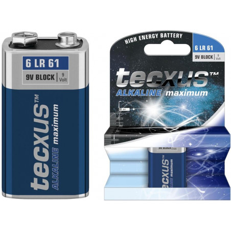 Pila Texus Alcalina 6LR61/6LP3146/9V 1pc en bliste