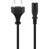 Cable de alimentación con enchufe 1 5m Negro