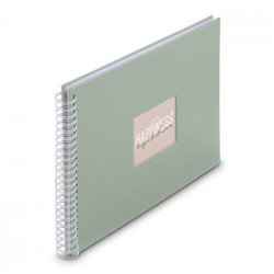Album Pegar Spiral 36x32 50P Fine Art Verde P BLAN