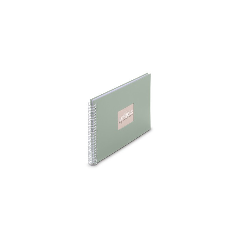 Album Pegar Spiral 36x32 50P Fine Art Verde P BLAN