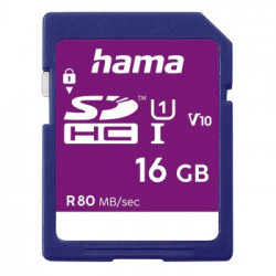 TARJETA SDHC 16GB C10 UI V10 80MB/s HAMA