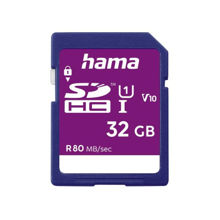TARJETA SDHC 32GB C10 UI V10 80MB/s HAMA