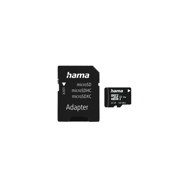 MEMORIA mSDXC 64GB C10 UI V10 100MB/s  A HAMA