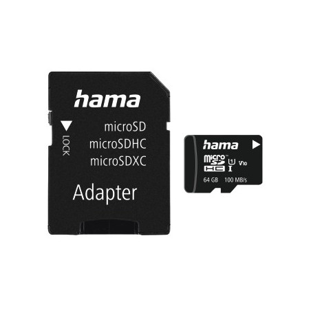 MEMORIA mSDXC 64GB C10 UI V10 100MB/s  A HAMA