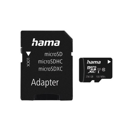 MEMORIA mSDXC 256GB C10 UI V10 100MB/s  A HAMA