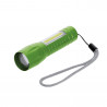 Linterna verde recargable de aluminio