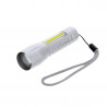 Linterna Plateada recargable de aluminio