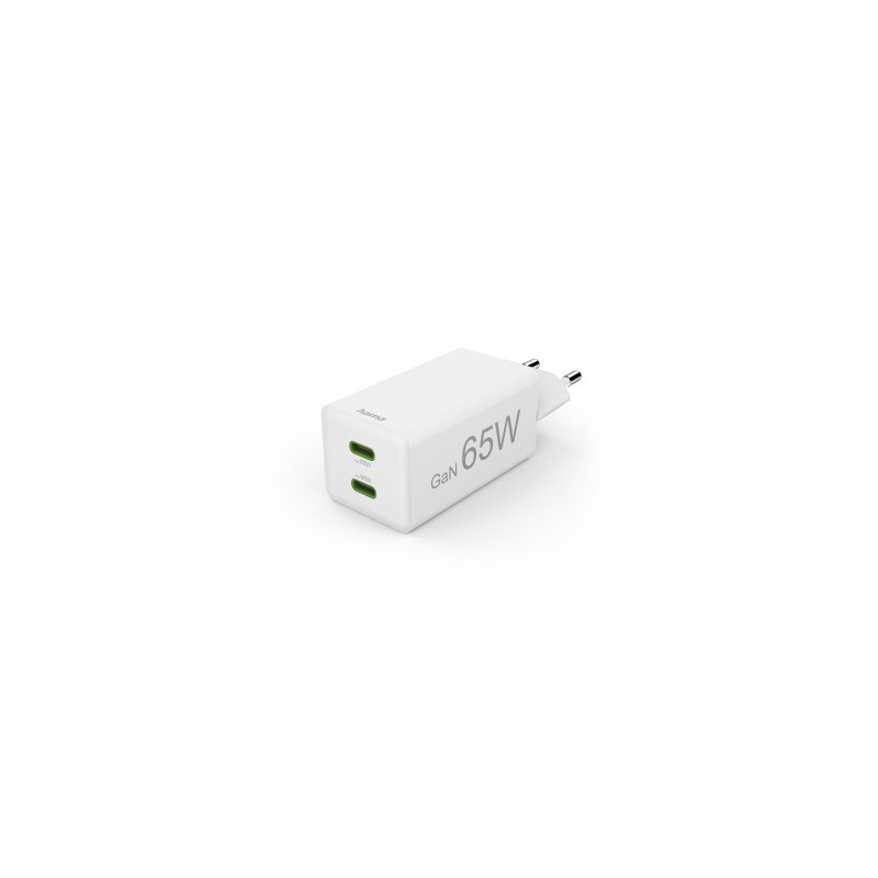 Cargador Mini 220V ``65W´´ 2xUSB-C  QC PD GaN  Bla