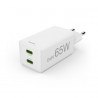 Cargador Mini 220V ``65W´´ 2xUSB-C  QC PD GaN  Bla