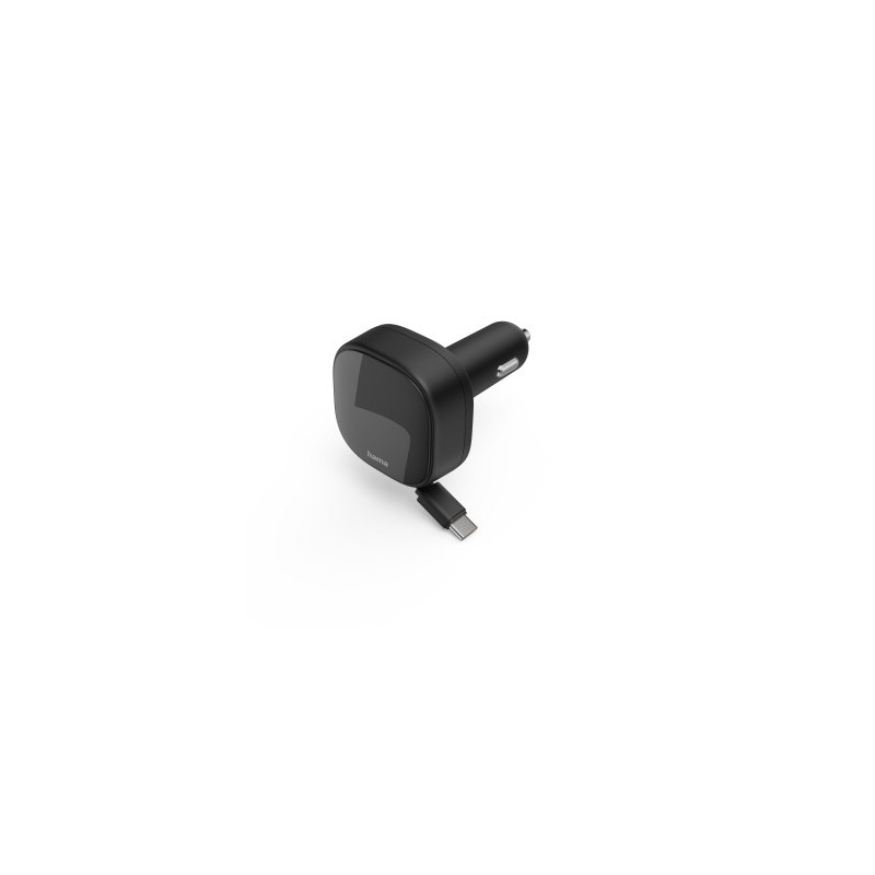Cargador Retráctil 12V 30W 2xUSB C QC PD Blanco