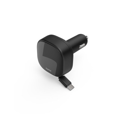 Cargador Retráctil 12V 30W 2xUSB C QC PD Blanco