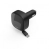 Cargador Retráctil 12V 30W 2xUSB C QC PD Blanco