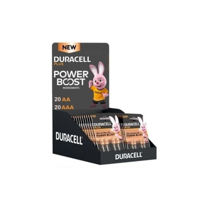 EXPOSITOR DURACELL PLUS POWER BOOST 20*AA 20*AAA 