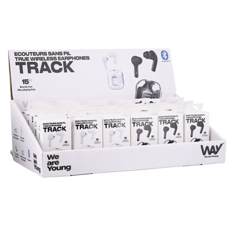 Pack expositor + 24 auriculares TRACK TWS 