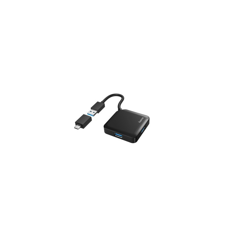 USB Hub  4 Puertos  5 Gbps  USB-C hama 