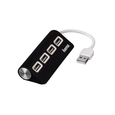PC Hub USB 2 0 1 4 Pasivo Negro BL