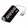 PC Hub USB 2 0 1 4 Pasivo Negro BL