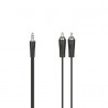 Cable Audio Jack 3 5mm M - 2RCA M 1 5m