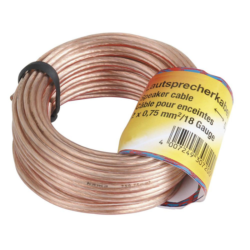 Cable Audio OFC 2x0 75mm 10 m Transparente Cable Audio OFC 2x0 75mm 10 m Transparente