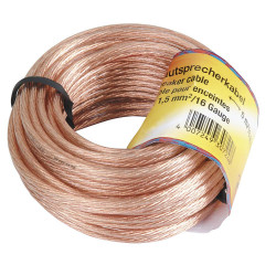 Cable Audio OFC 2x1 5 mm 10 m Transparente