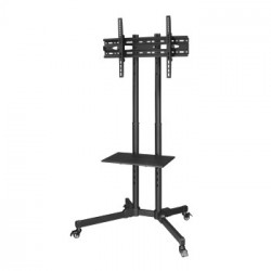 Soporte TV Suelo 600x400 Trolley 32´´-75´´ Negro