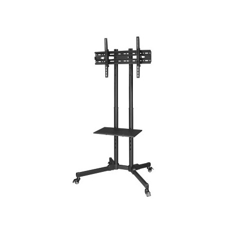 Soporte TV Suelo 600x400 Trolley 32´´-75´´ Negro