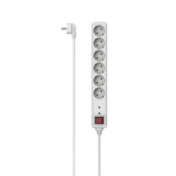 Regleta 6 Tomas C/Protección Interruptor 1 4m Blan