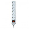 Regleta 6 Tomas Interruptor 1 4m Blanca