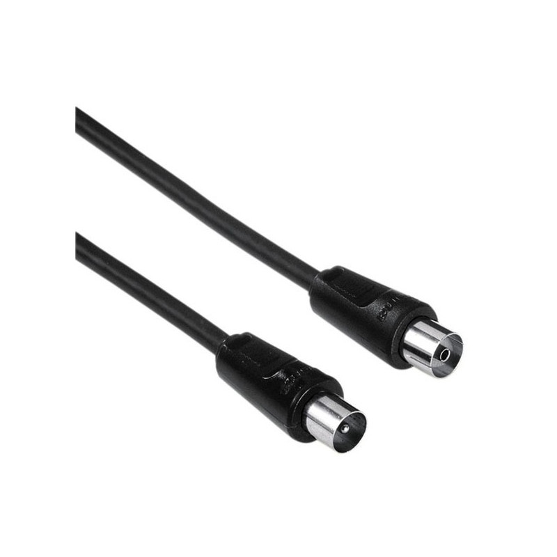 CABLE ANTENA M-H 1M 75DB NEGRO HAMA