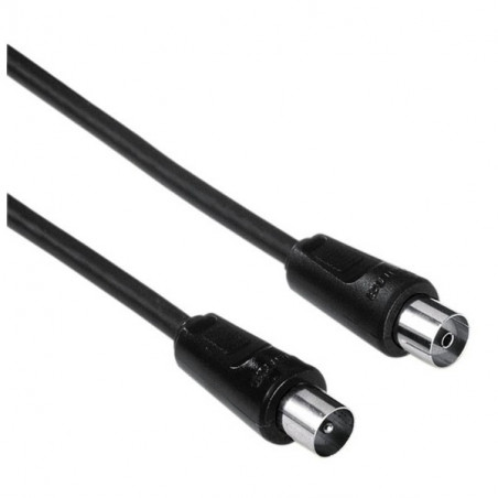 CABLE ANTENA M-H 1M 75DB NEGRO HAMA